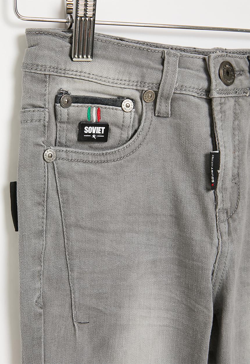 SOVIET - B hero boys skinny denim - grey
