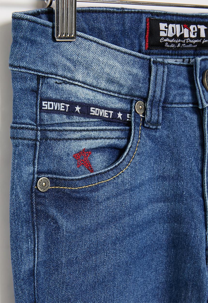 SOVIET - B champ boys skinny denim - blue
