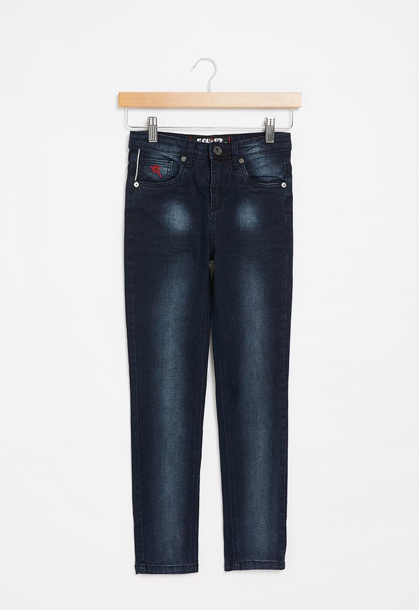 SOVIET - B mirage boys skinny denim - blue black