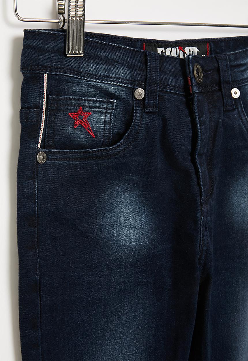 SOVIET - B mirage boys skinny denim - blue black