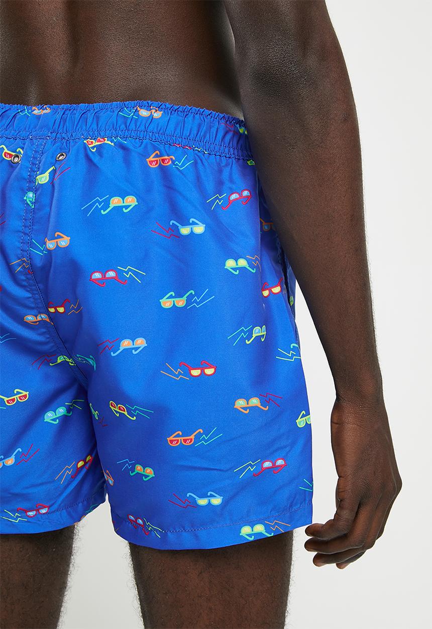 Happy Socks - Sunny days swim shorts - blue