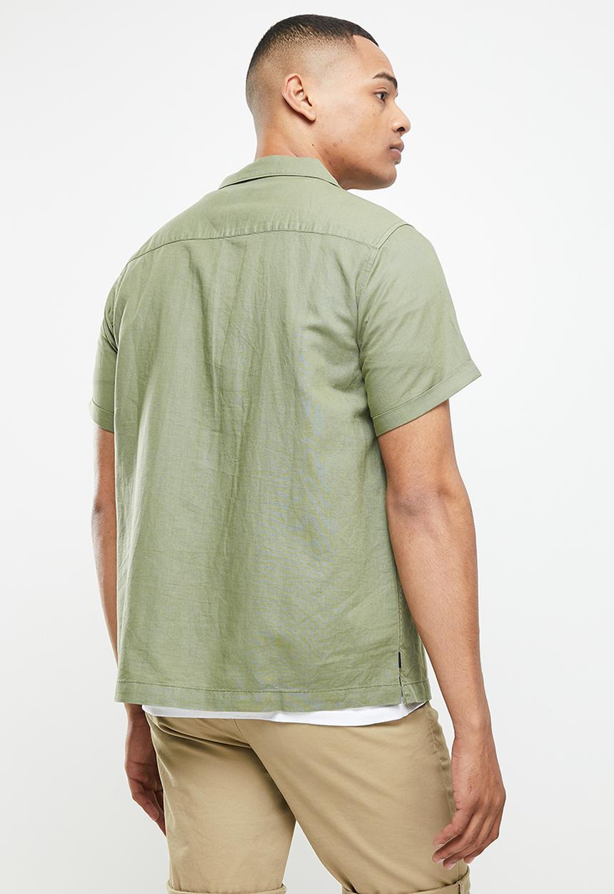 Superdry. - Vintage resort shirt - olive khaki