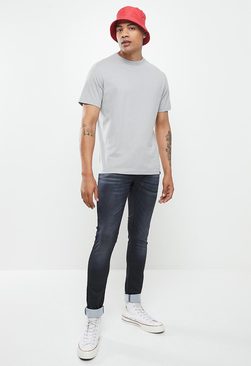 Cutty - Lyle knitted coated skinny  premium denim  - blue black