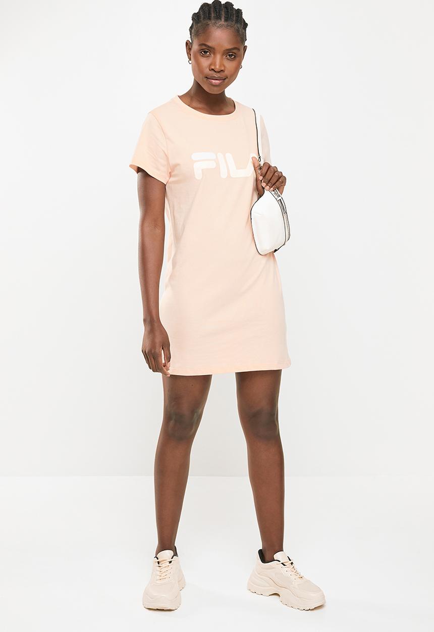 FILA - Deckle T-shirt dress - peach whip
