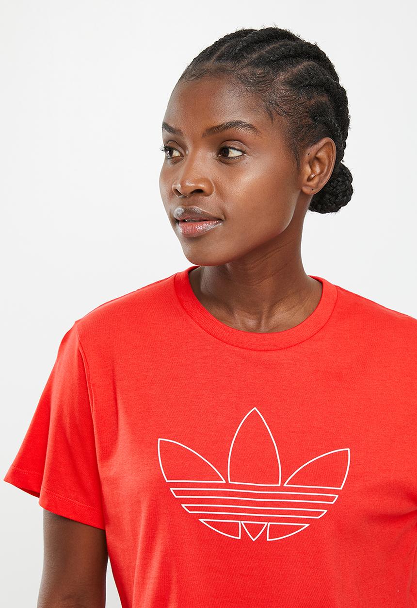 adidas Originals - L play crop w - vivid red