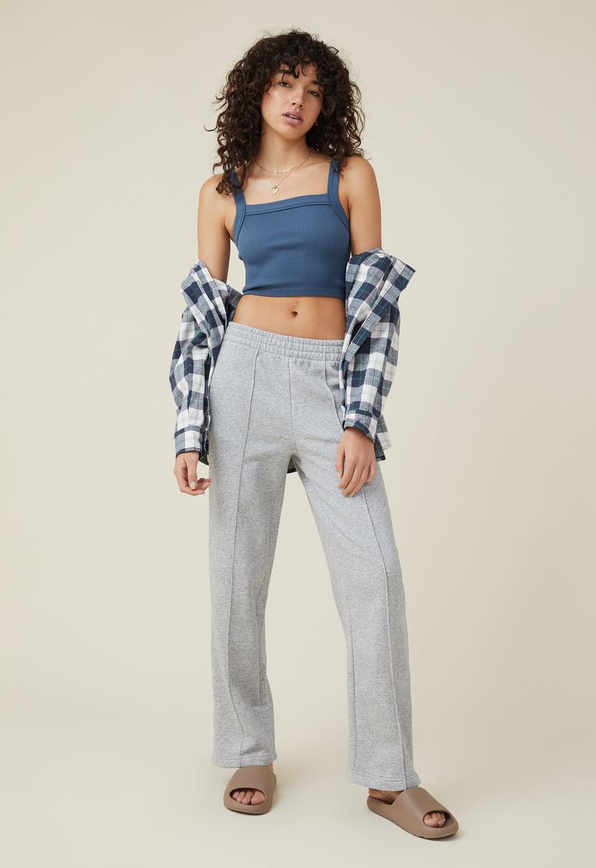 Cotton On - Classic straight sweatpant - grey marle