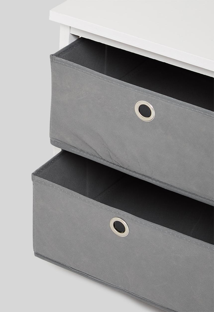 Storage Solutions - 2 drawer cabinet - grey