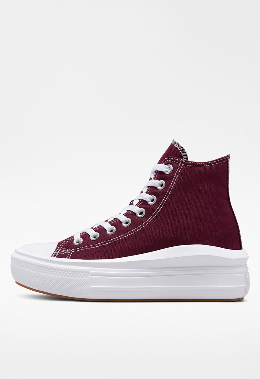 Converse - Chuck taylor all star move - dark beetroot/white/white