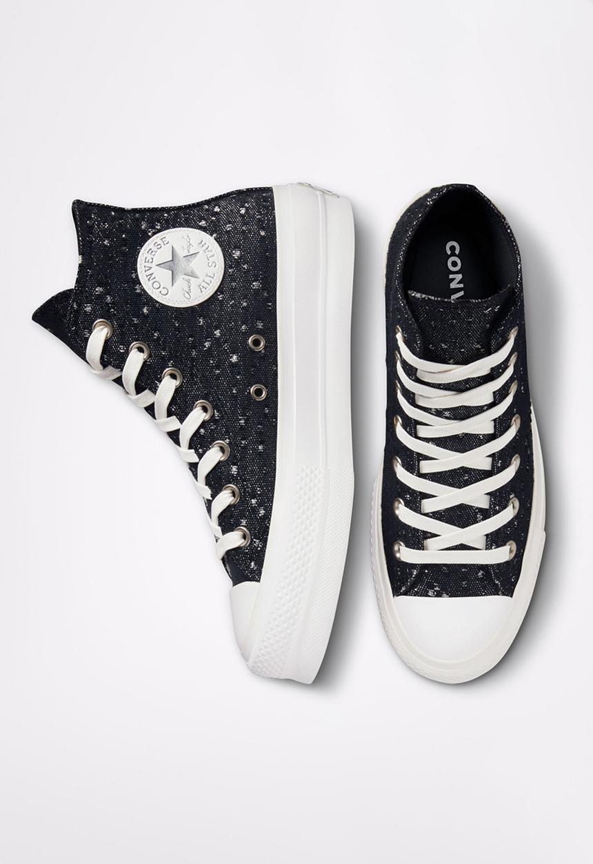 Converse - Chuck taylor all star lift - black/pure silver/vintage white