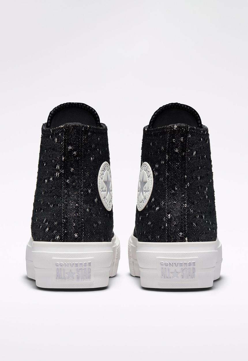 Converse - Chuck taylor all star lift - black/pure silver/vintage white