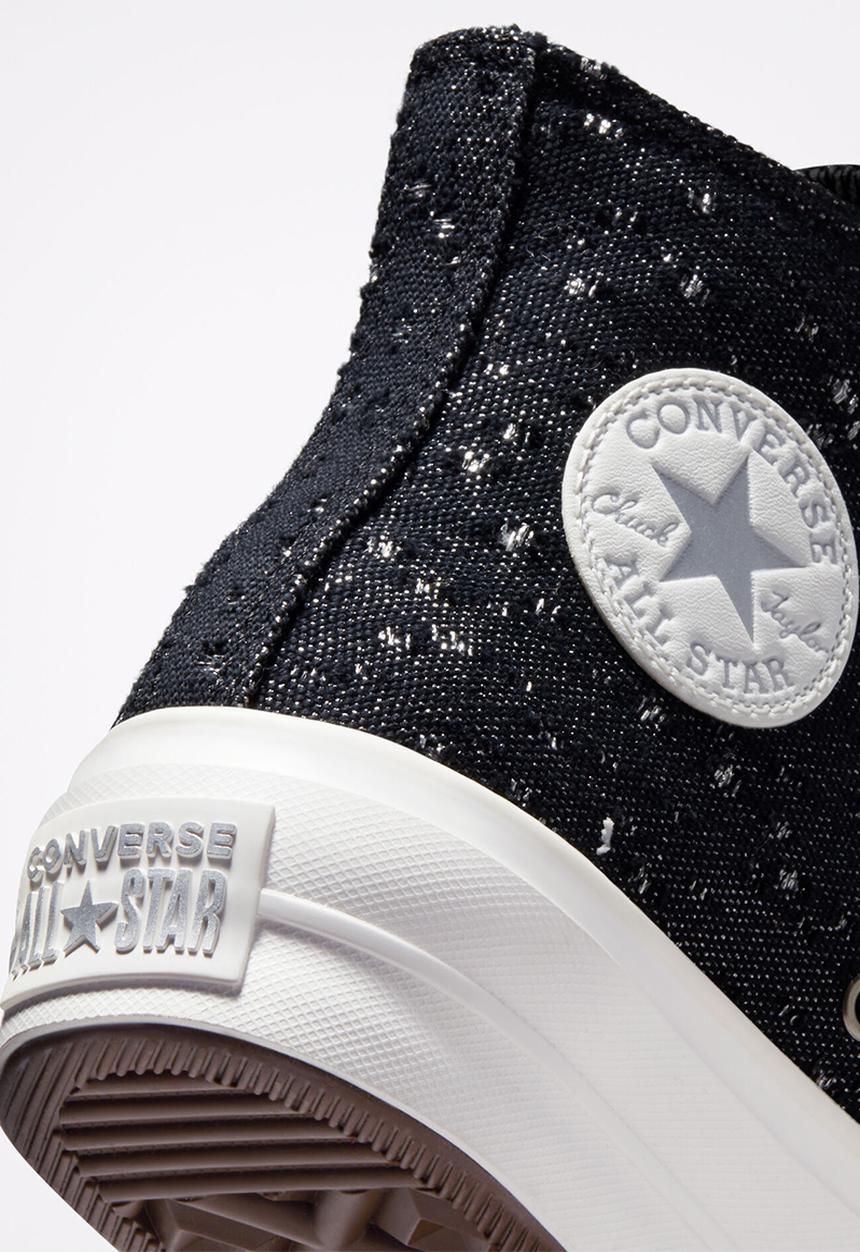 Converse - Chuck taylor all star lift - black/pure silver/vintage white