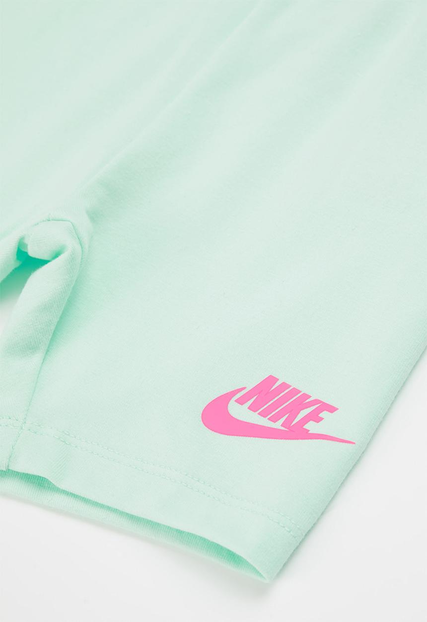 Nike - Nkg hbr boxy tee bike short se - mint foam