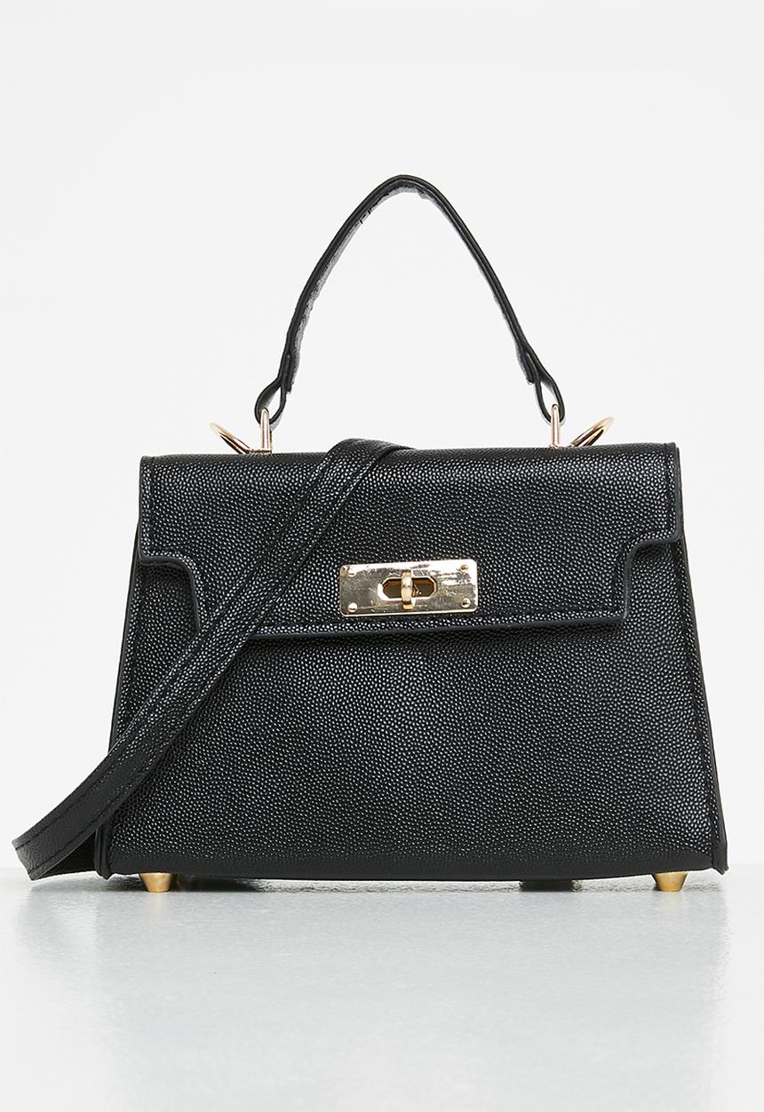 edit - Cassie top handle bag - black