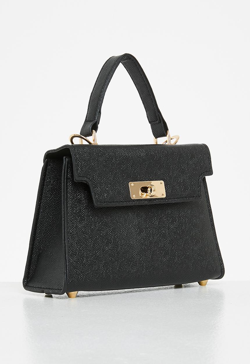 edit - Cassie top handle bag - black