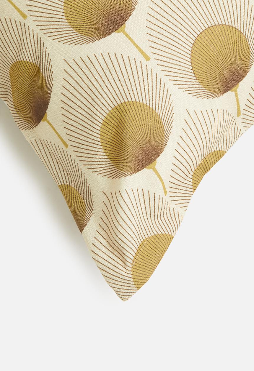 Grey Gardens - Fan cushion cover - natural