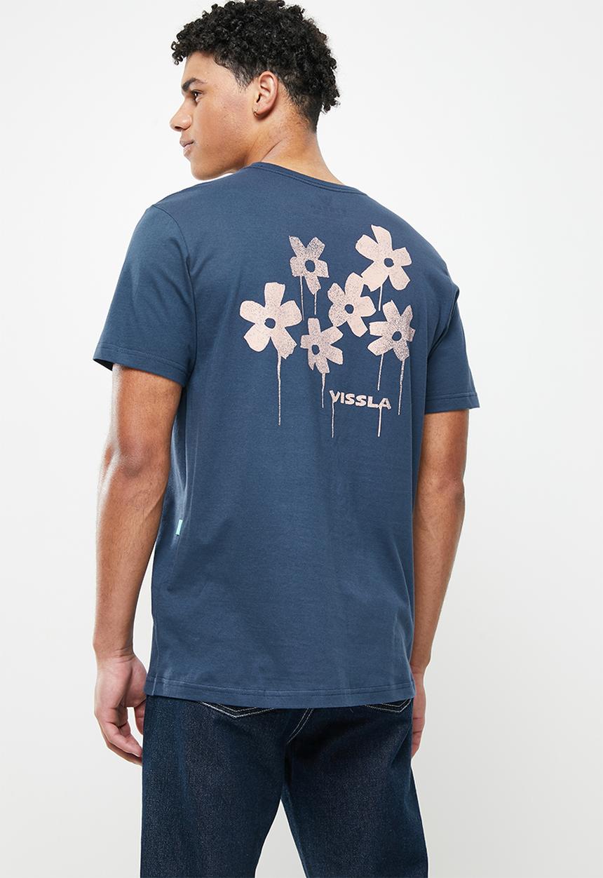 Vissla  - Waterlogged short sleeve pocket tee - dark denim