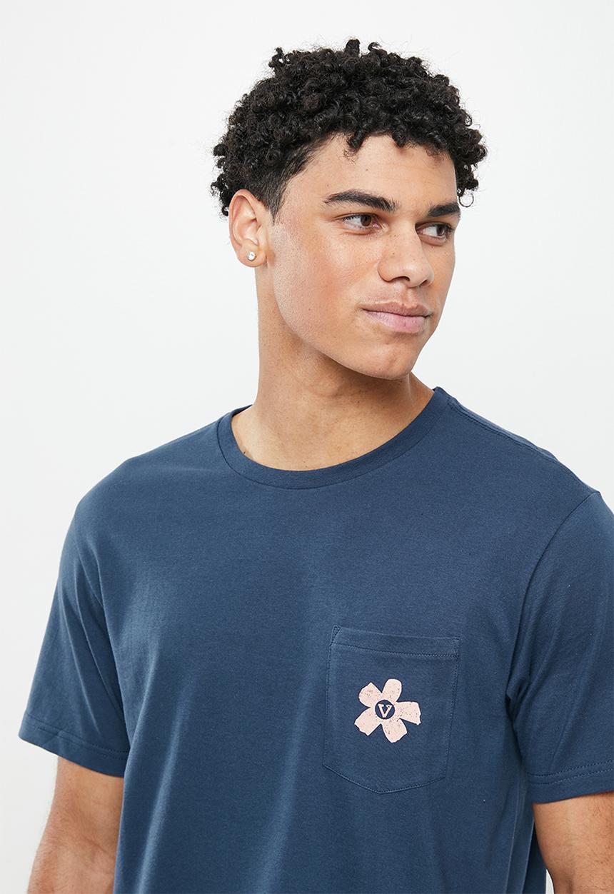 Vissla  - Waterlogged short sleeve pocket tee - dark denim