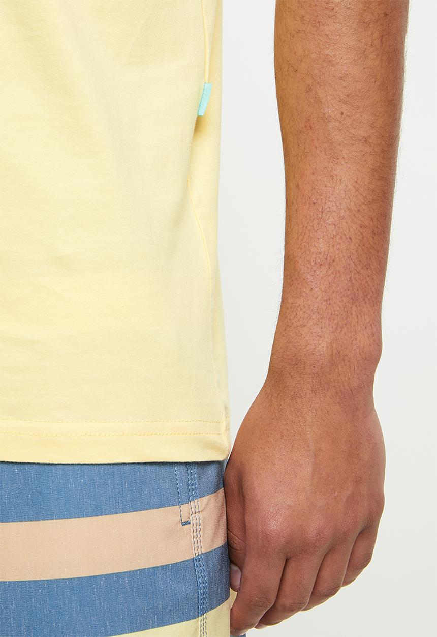 Vissla  - Raised by short sleeve pocket tee - ochre