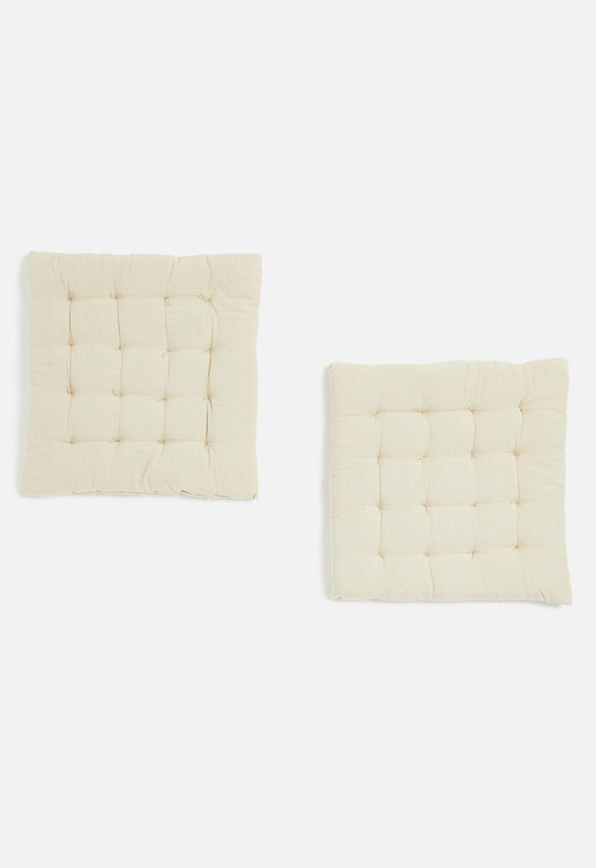 H&S - Set of 2 chair pad - neutral