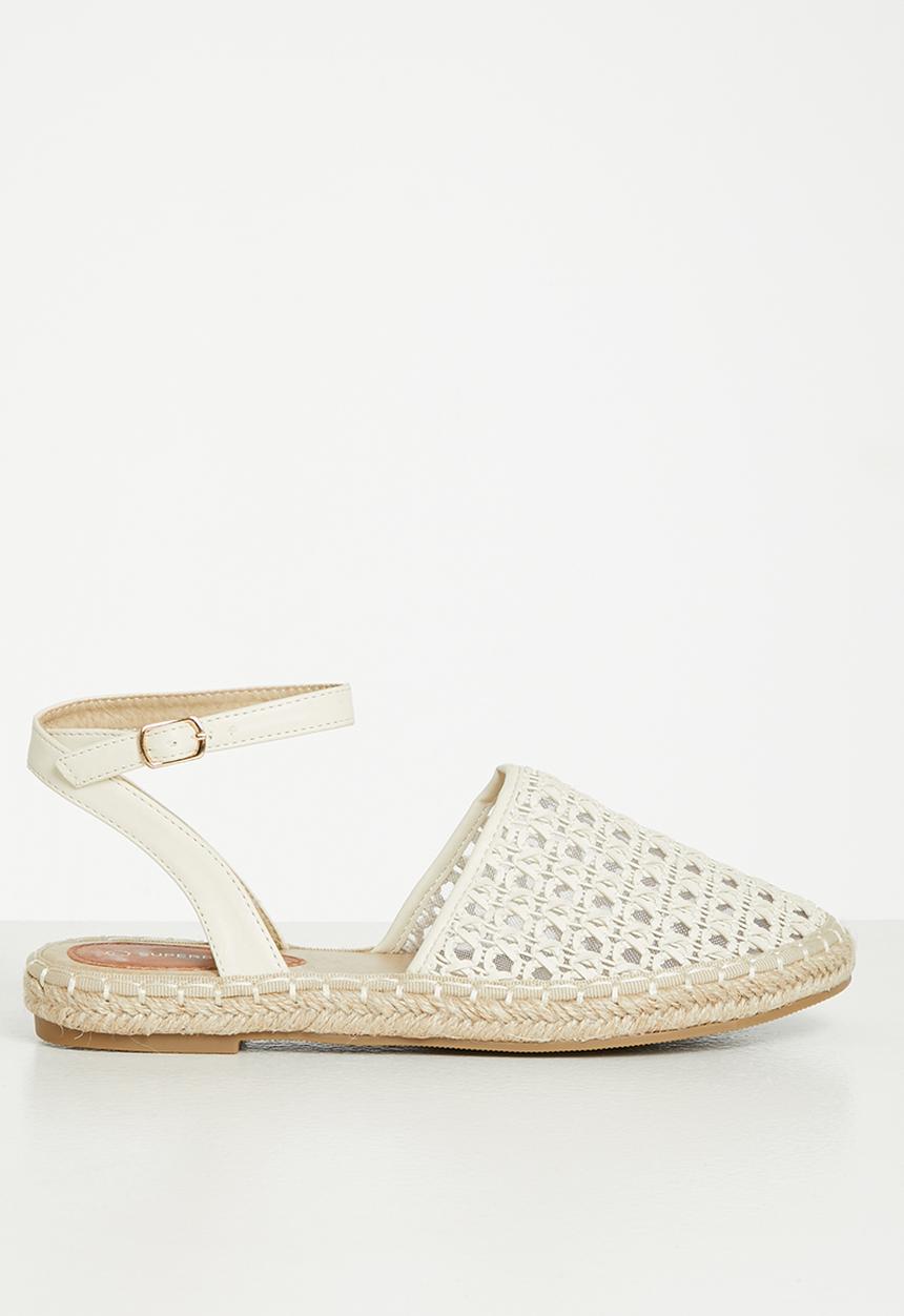 Superbalist - Ayden crochet ankle tie - oatmilk