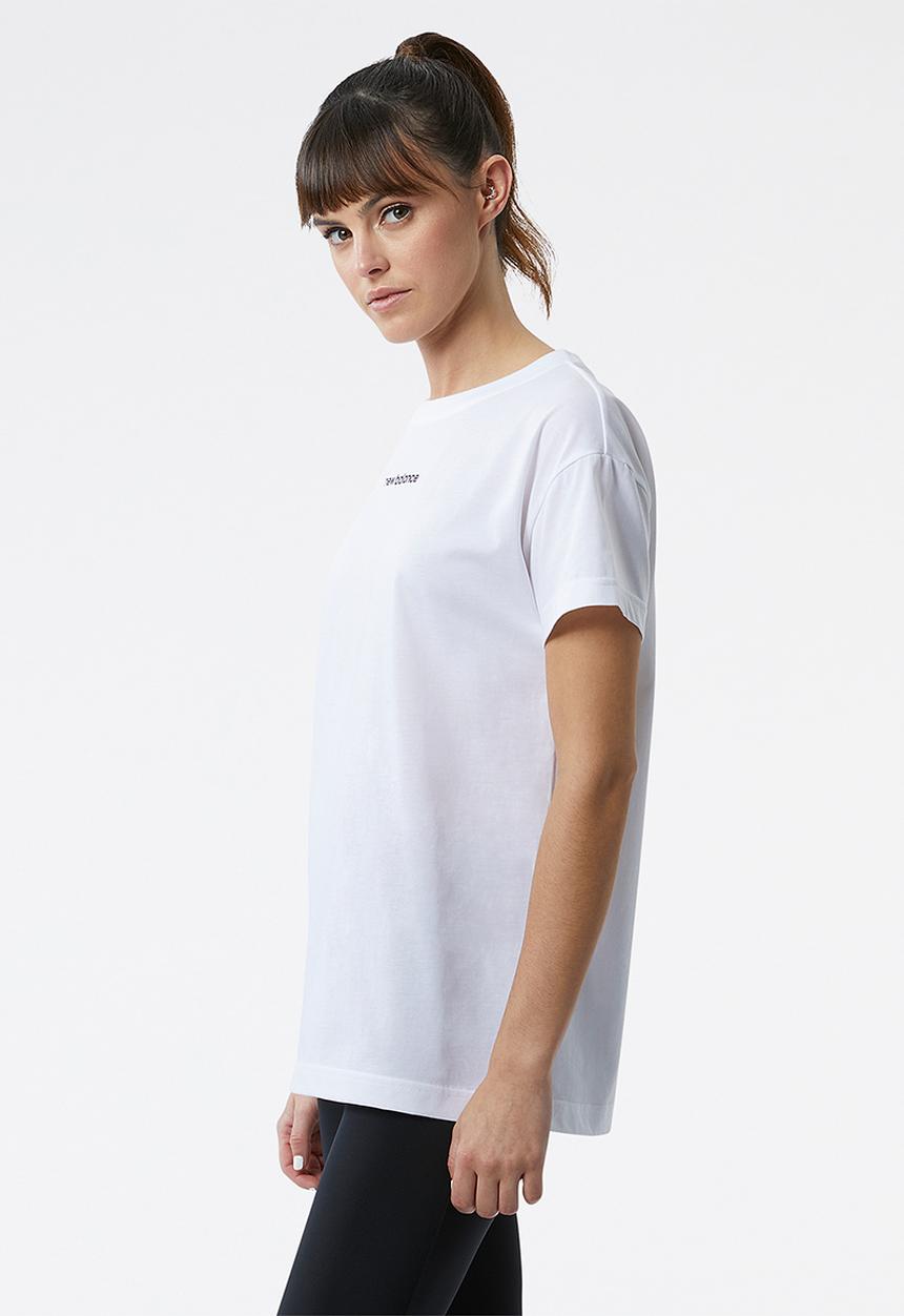 New Balance  - Relentless heather tech short sleeve - white