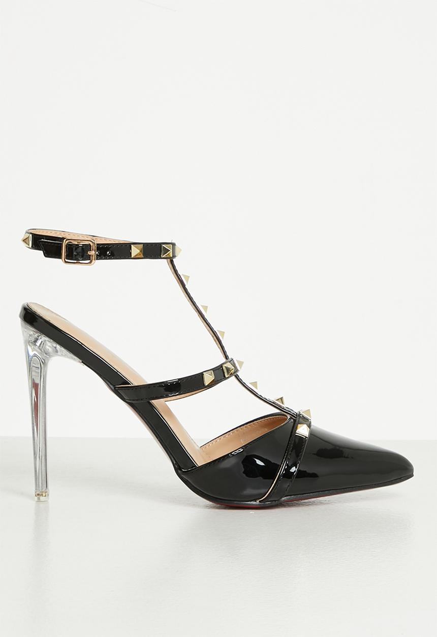 Miss Black - Lindt1 barely there stiletto heel - black