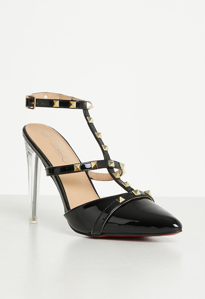 Miss Black - Lindt1 barely there stiletto heel - black