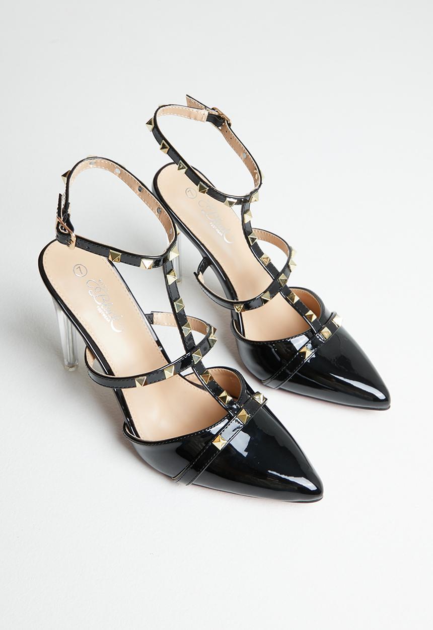 Miss Black - Lindt1 barely there stiletto heel - black