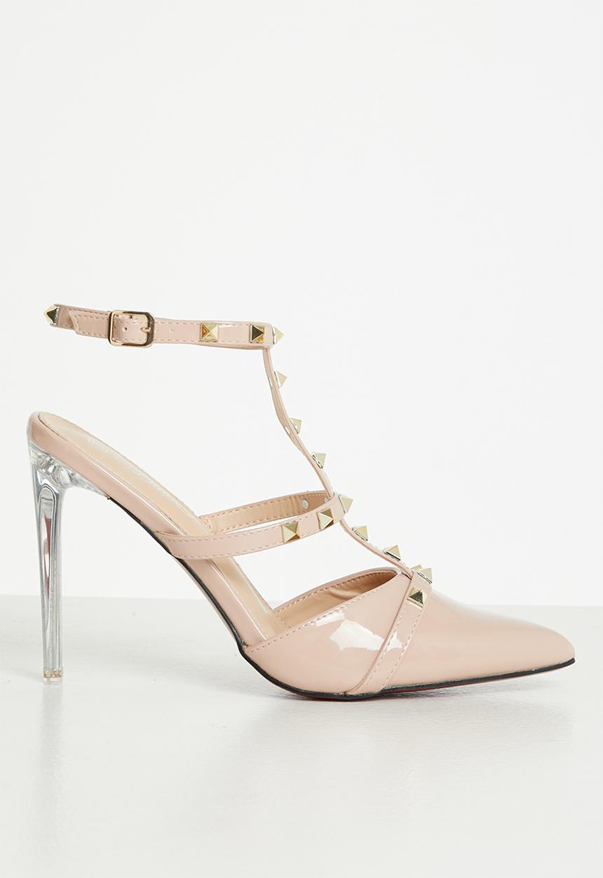 Miss Black - Lindt1 barely there stiletto heel - beige 