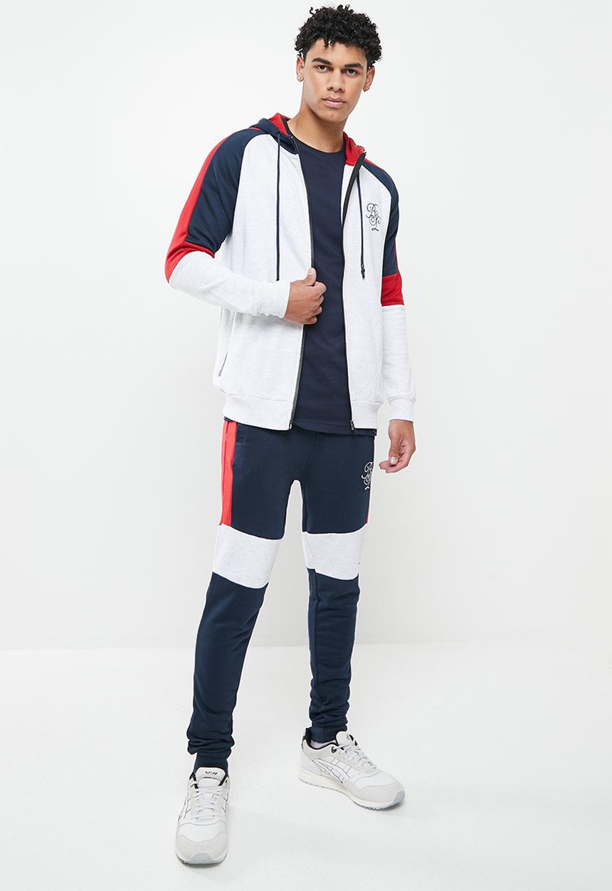 Brave Soul - Mjs-412holden set - ecru marl & navy
