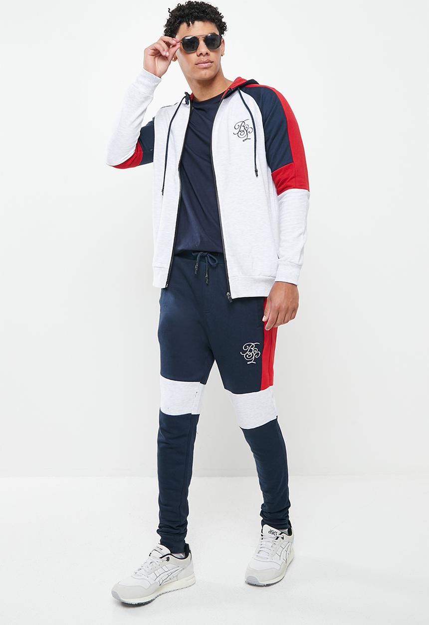 Brave Soul - Mjs-412holden set - ecru marl & navy