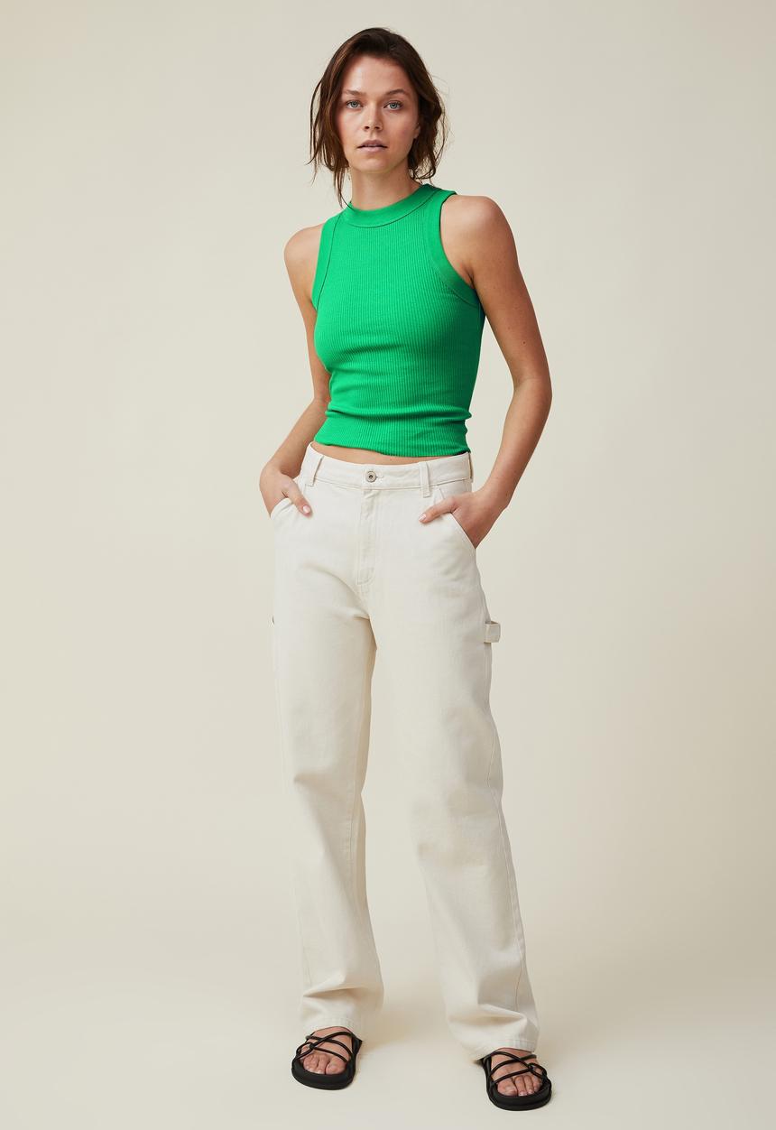 Cotton On - The 91 tank - garden green
