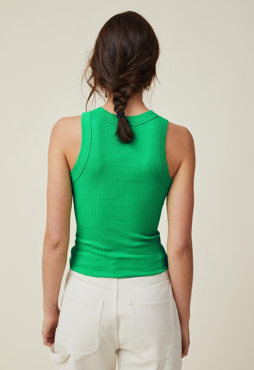Cotton On - The 91 tank - garden green