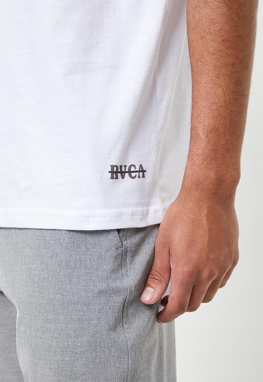 RVCA - Crossed out short sleeve tee - white
