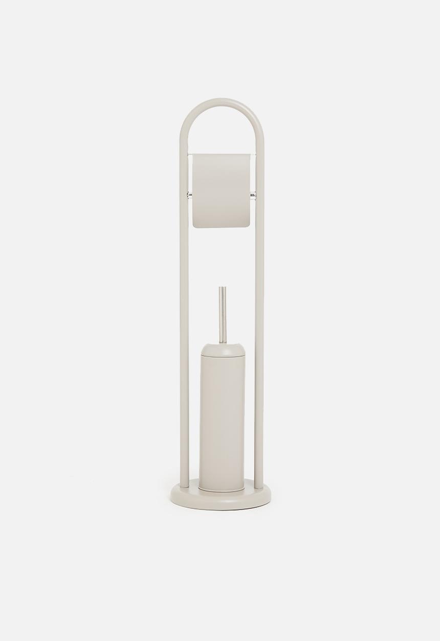 Bathroom Solutions - Toilet brush and holder - grey