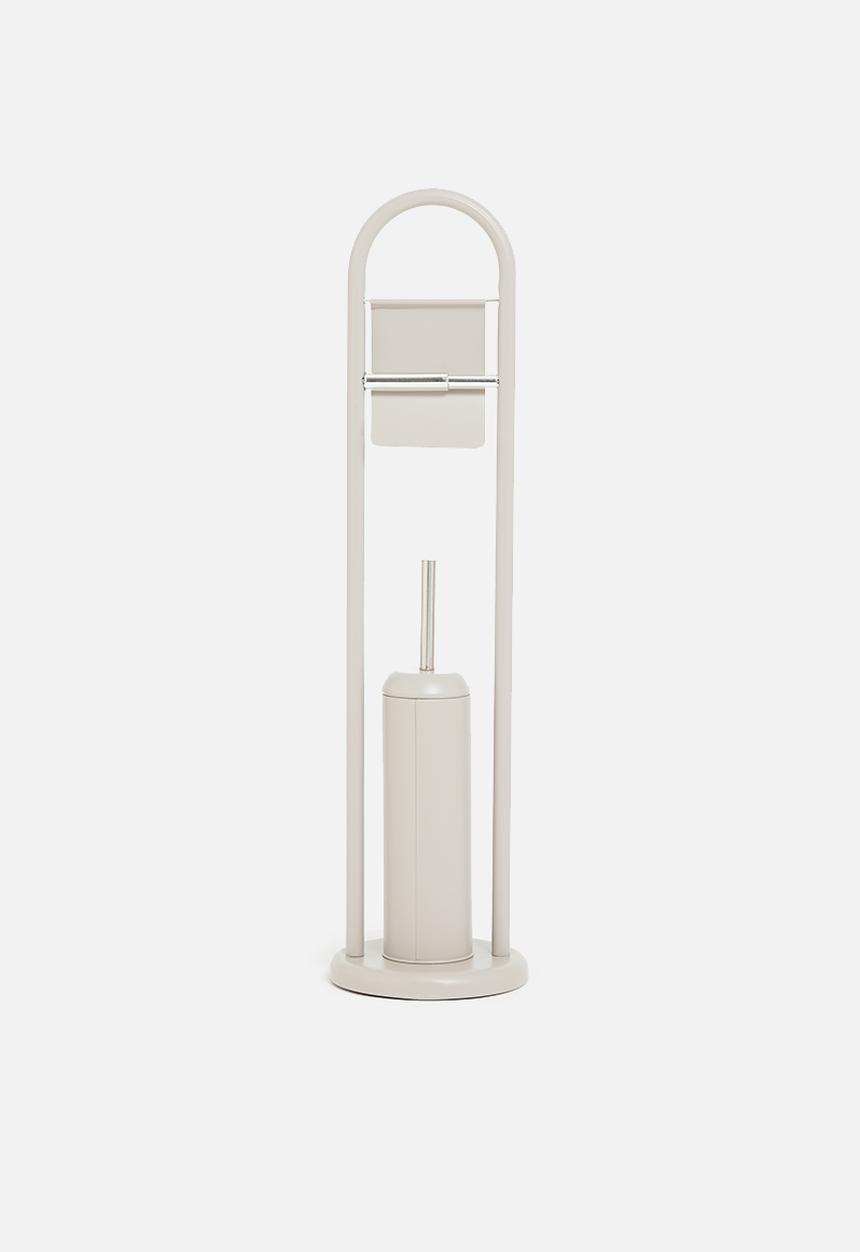 Bathroom Solutions - Toilet brush and holder - grey