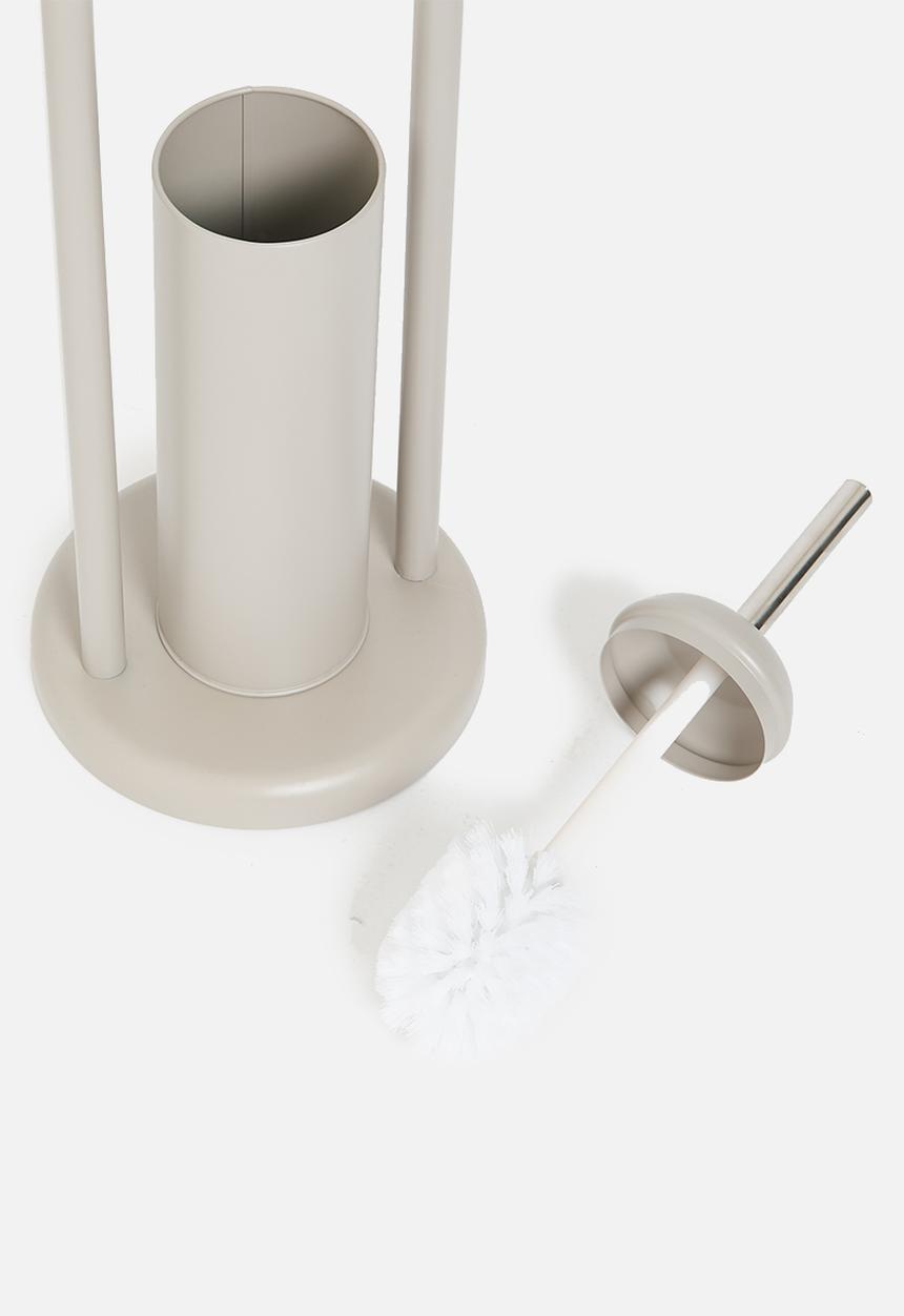 Bathroom Solutions - Toilet brush and holder - grey