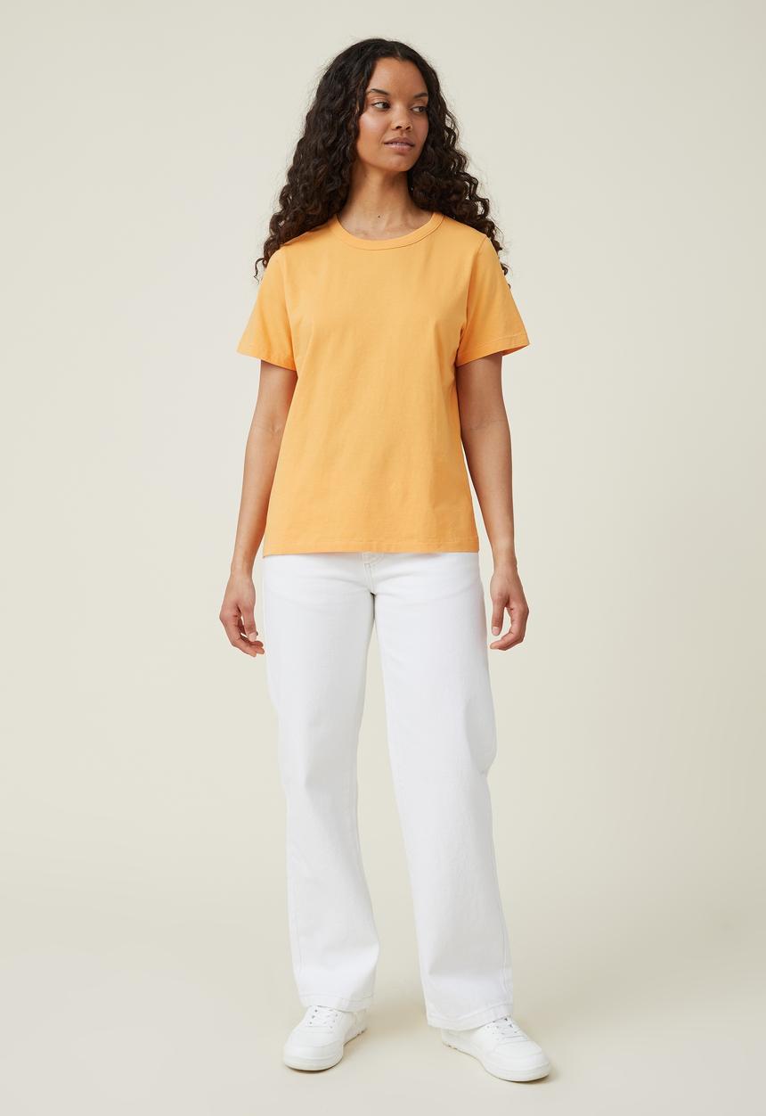 Cotton On - The 91 classic organic tee - soft orange