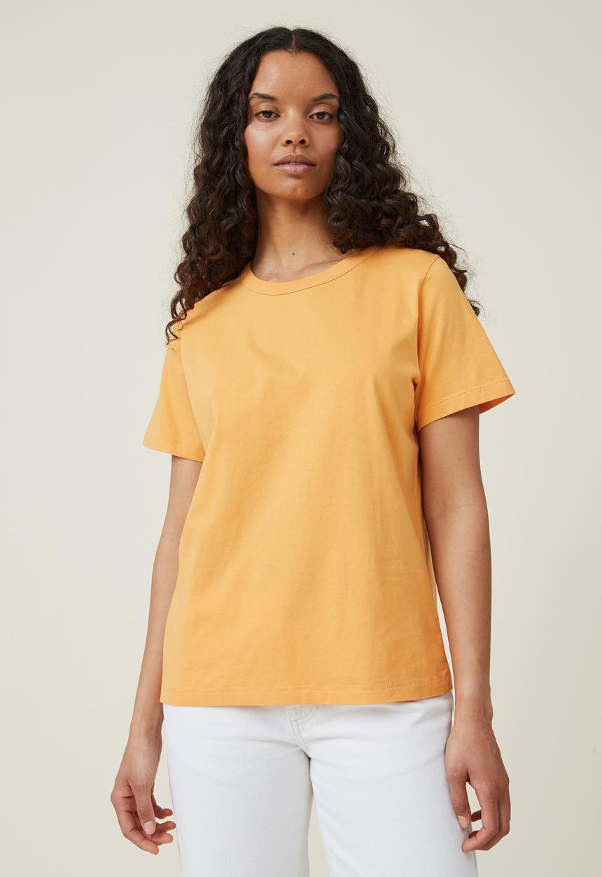 Cotton On - The 91 classic organic tee - soft orange