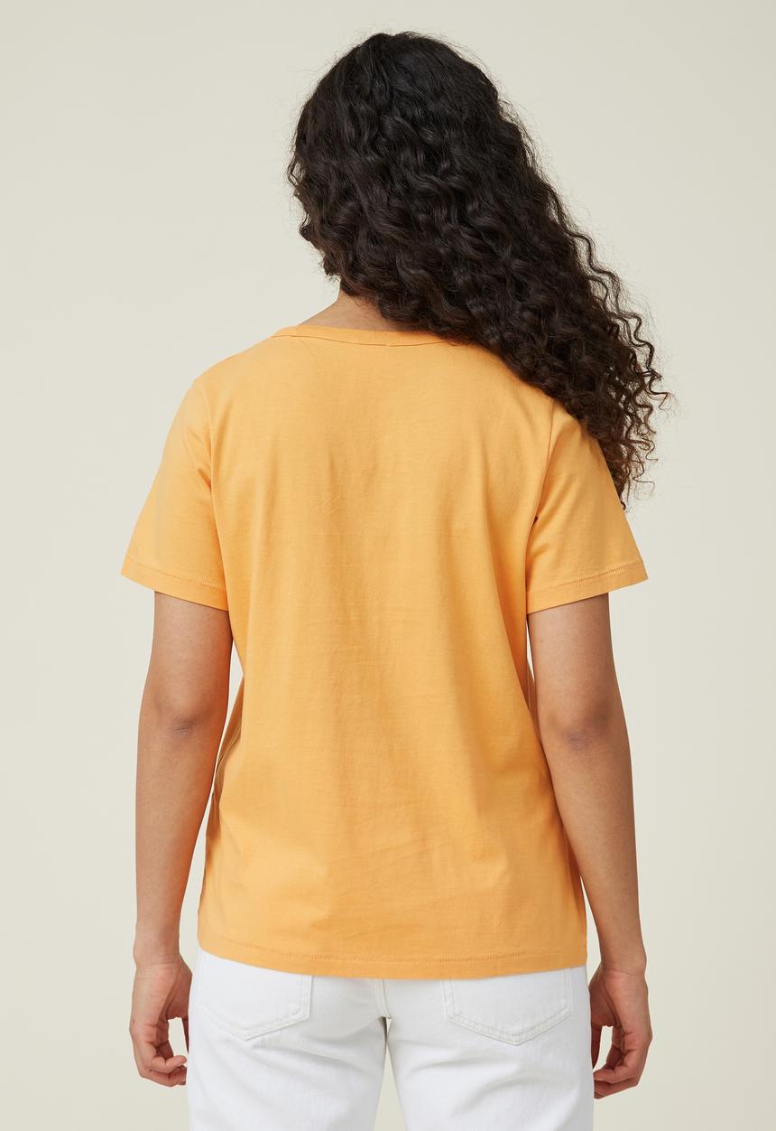 Cotton On - The 91 classic organic tee - soft orange