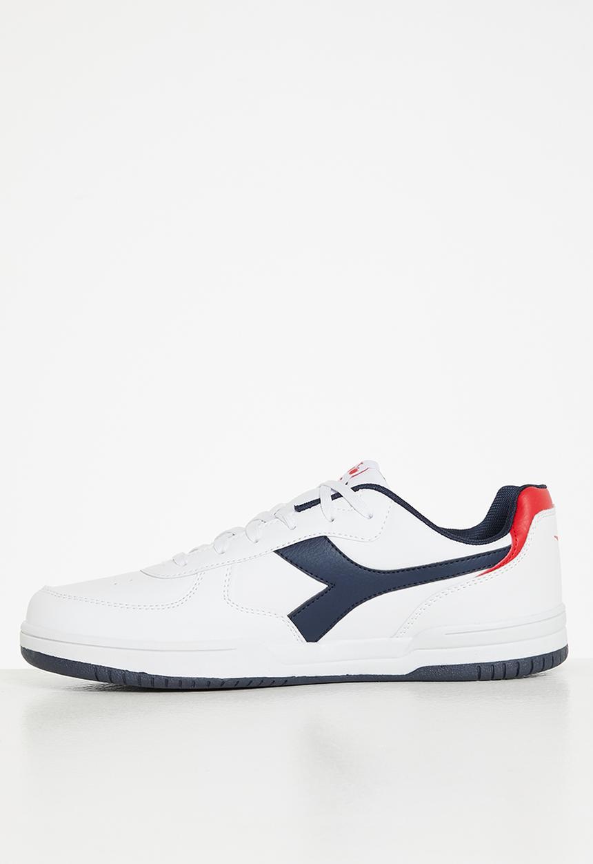 Diadora - Raptor low -  white, black iris & tomato red