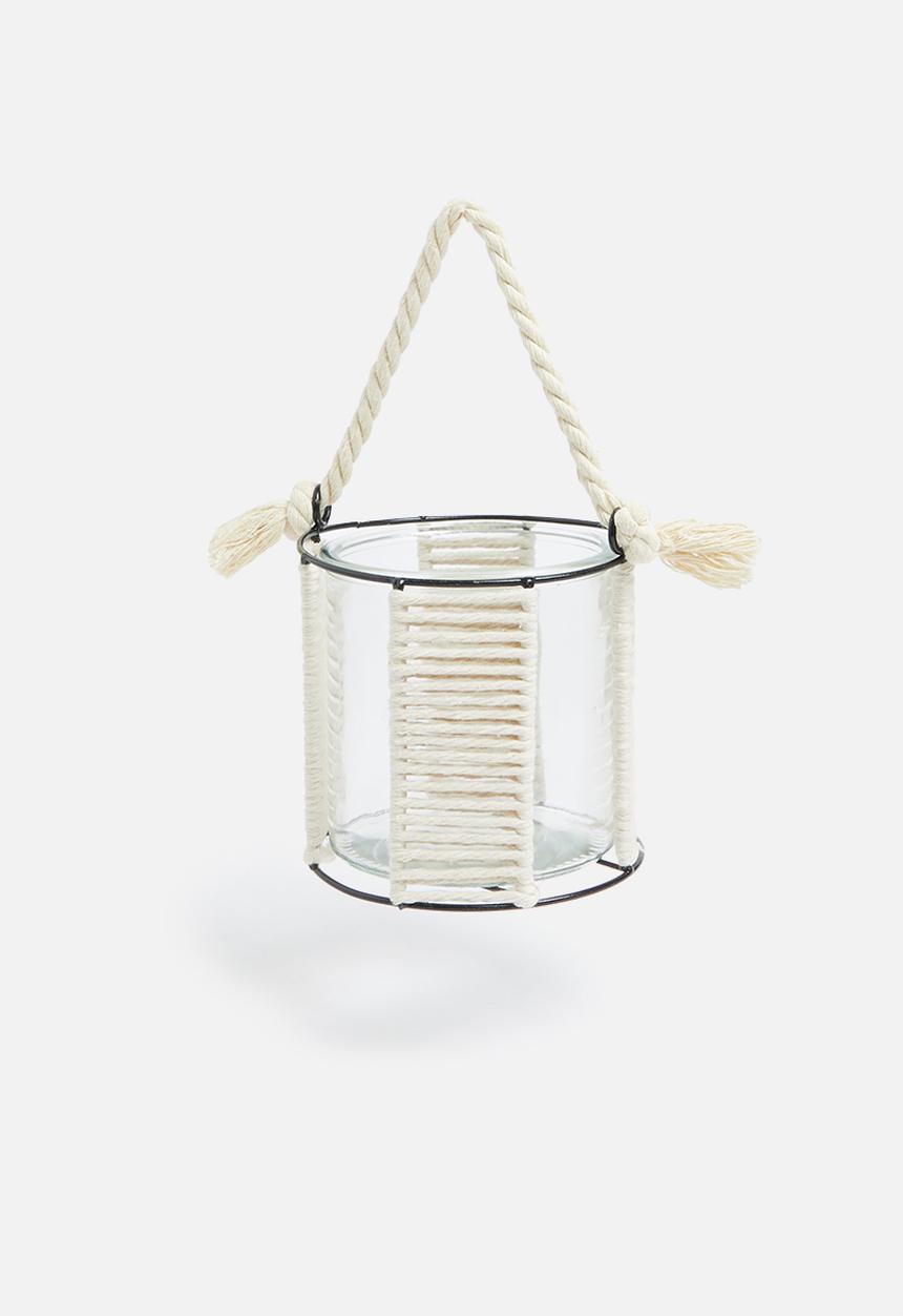 H&S - Weave tealight holder - natural
