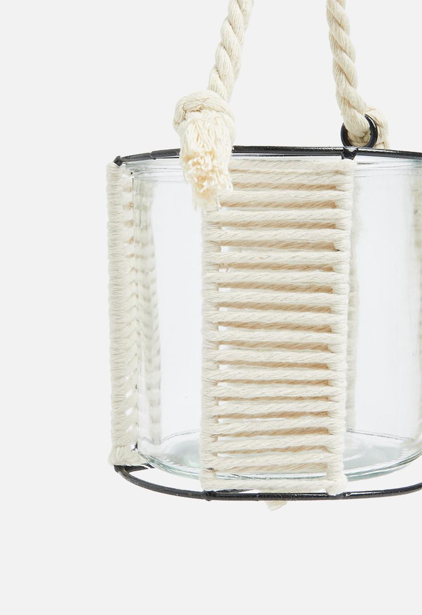 H&S - Weave tealight holder - natural