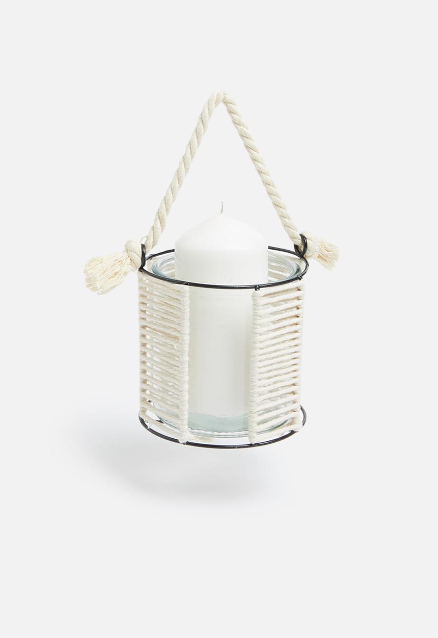 H&S - Weave tealight holder - natural