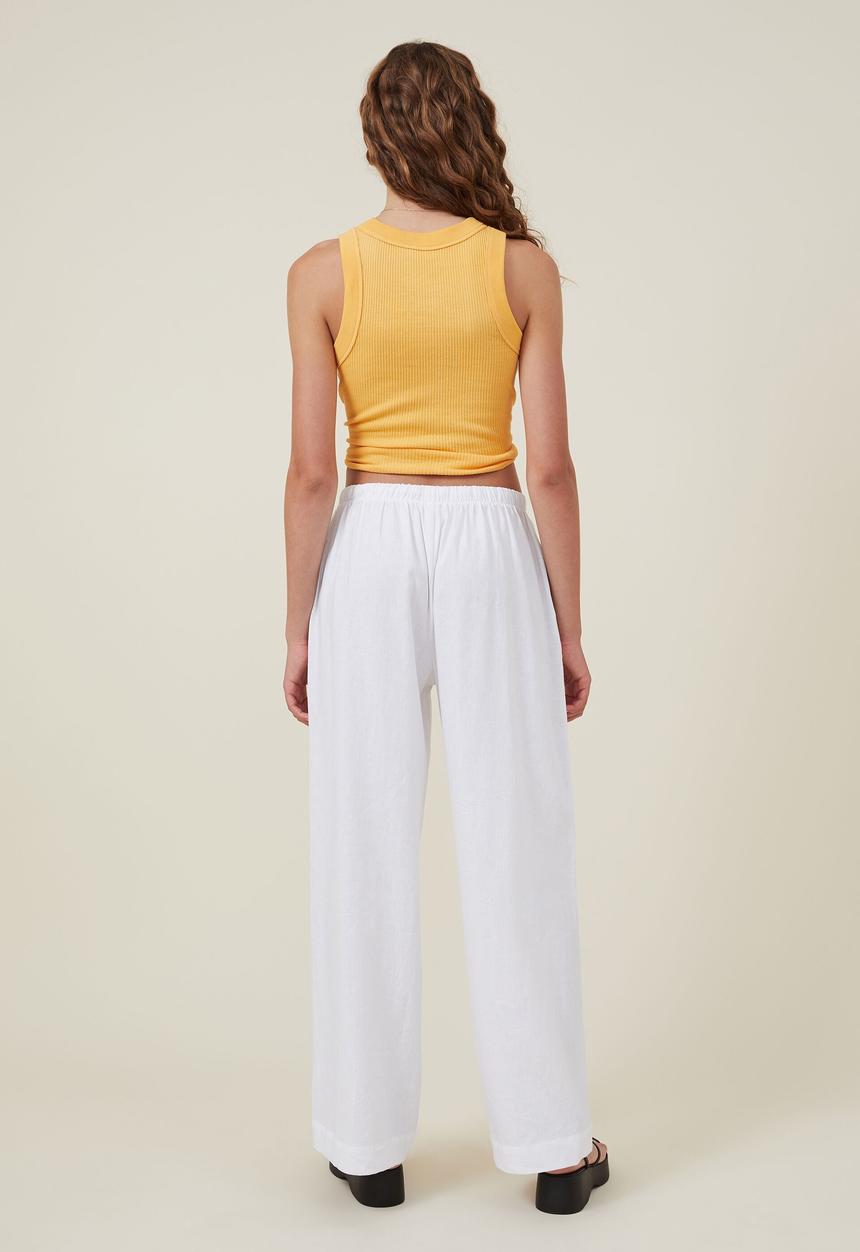 Cotton On - Haven wide leg pant - white