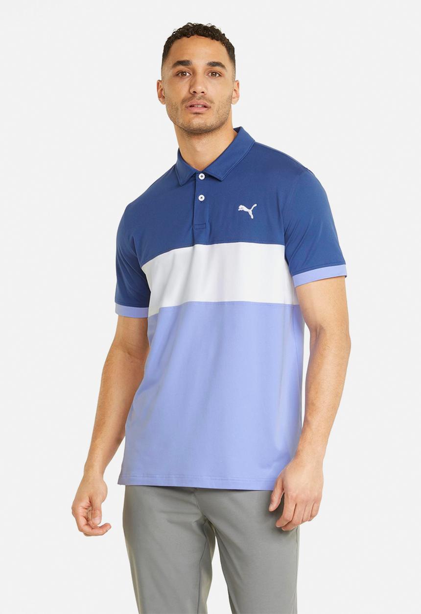 PUMA - Cloudspun highway polo - blazing blue-lavendar pop