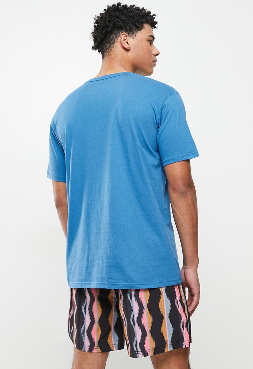 Billabong  - Double up short sleeve - washed royal