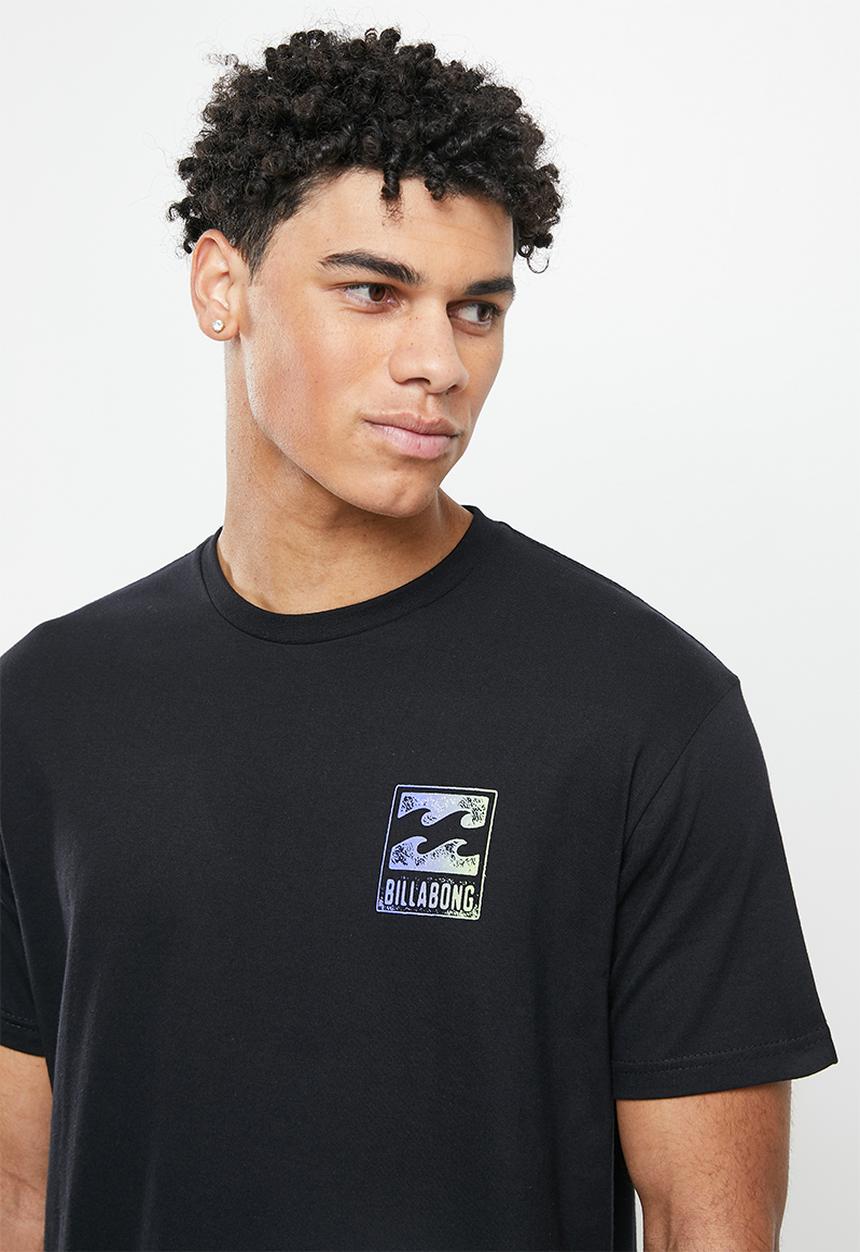 Billabong  - Crayon wave short sleeve - black