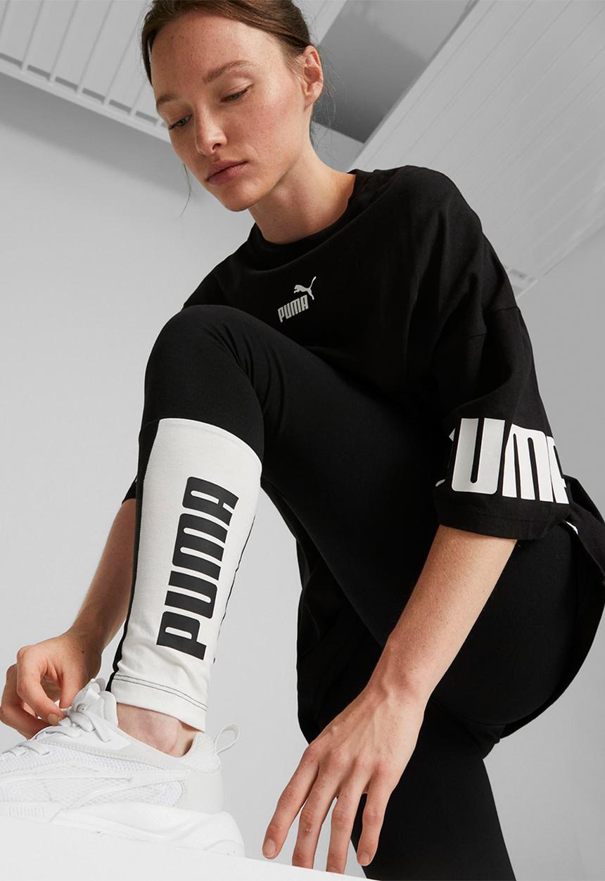 PUMA - Puma power colorblock leggings - puma black