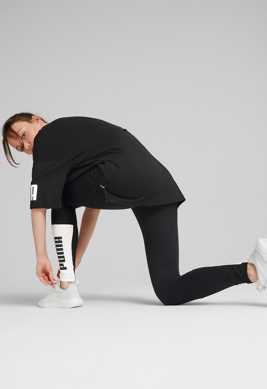 PUMA - Puma power colorblock leggings - puma black